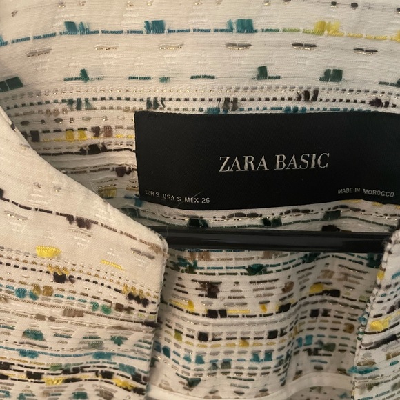 Zara Metallic Blazer with Peplum - S - Picture 5 of 5